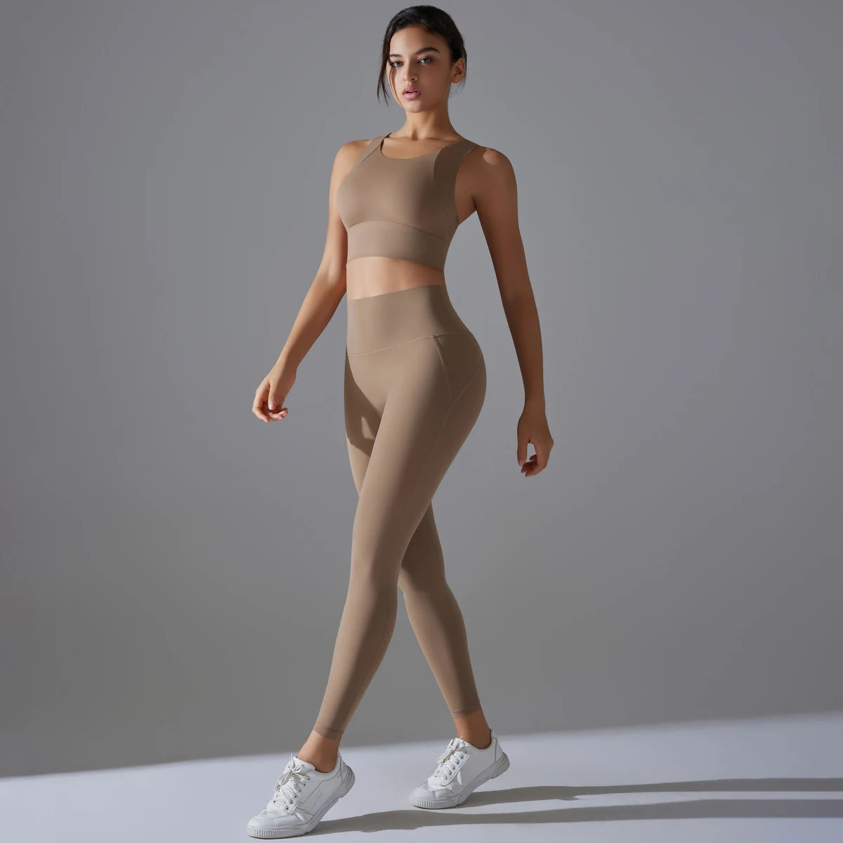 Women's High Waist Yoga Set Sports Bra and Leggings