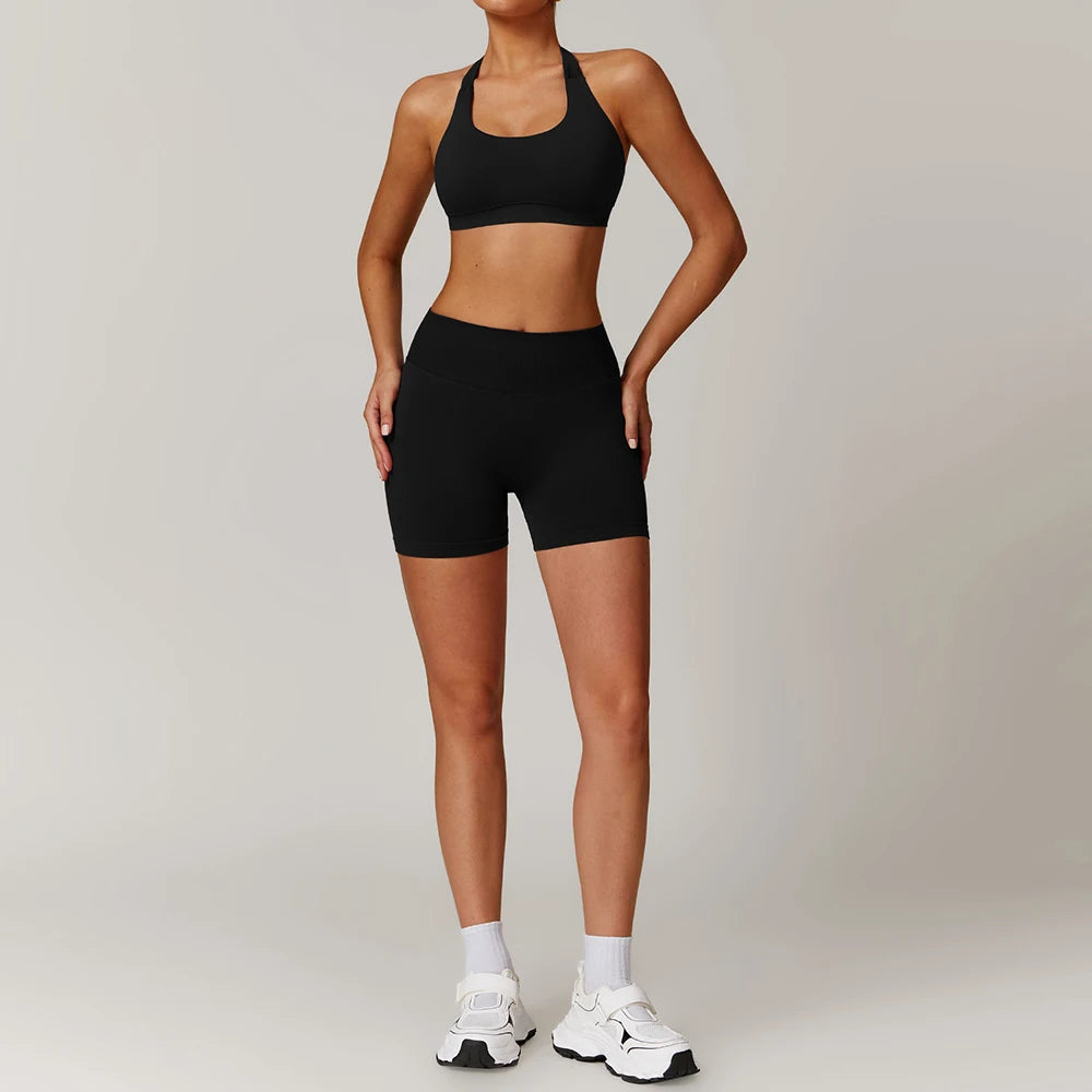 Women's Seamless Yoga Set Jacket and Leggings Activewear Outfit