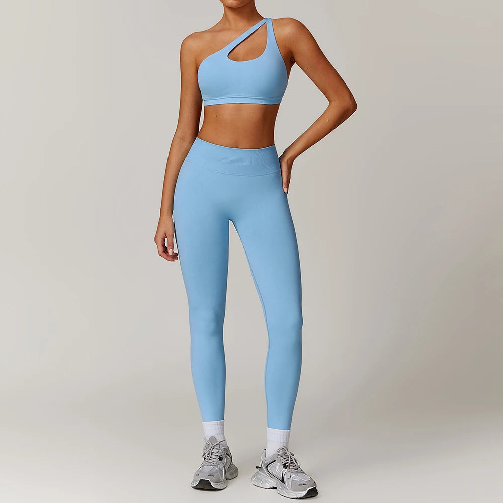 Women's Seamless Yoga Set Jacket and Leggings Activewear Outfit