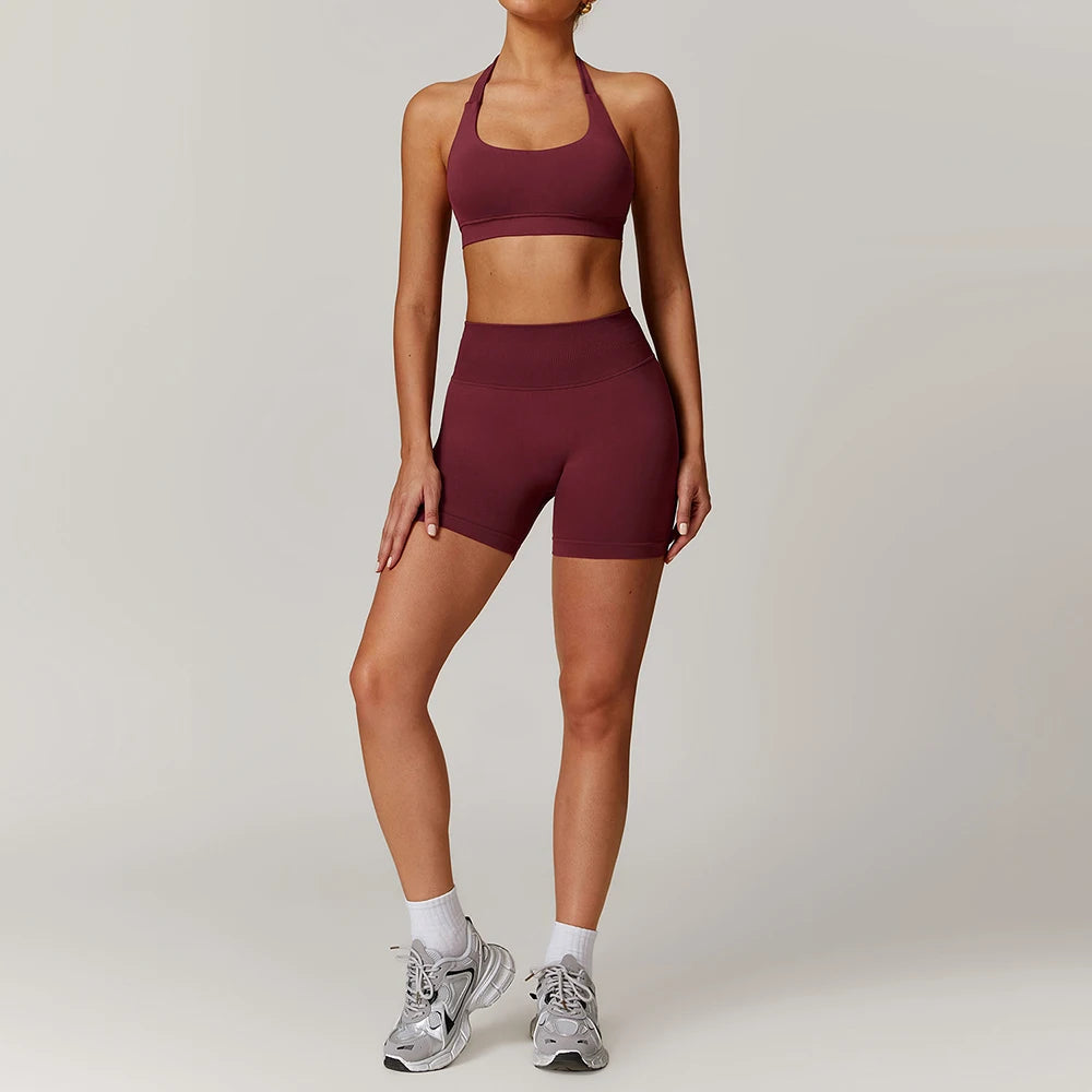 Women's Seamless Yoga Set Jacket and Leggings Activewear Outfit