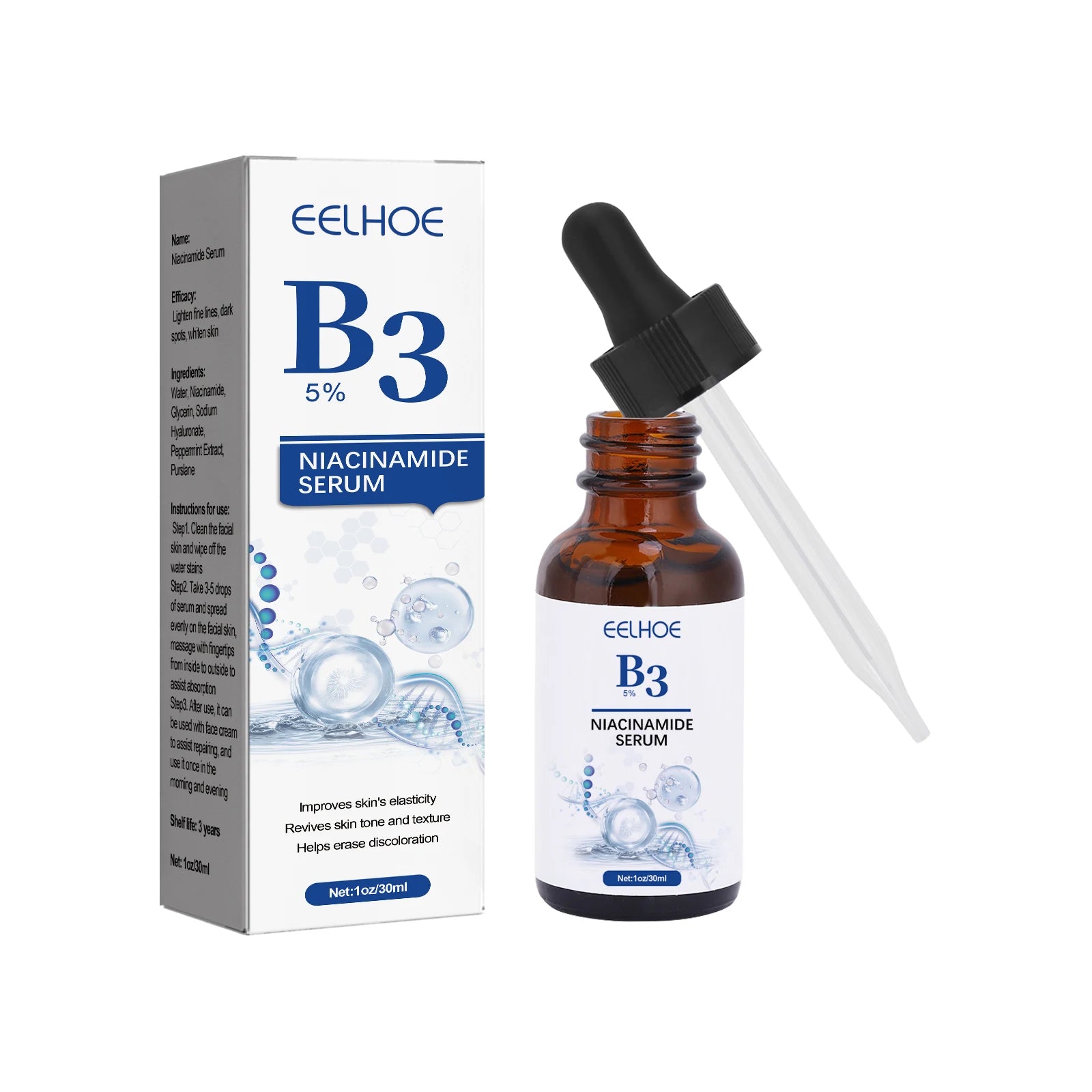 Niacinamide Facial Serum for Brightening and Even Skin Tone