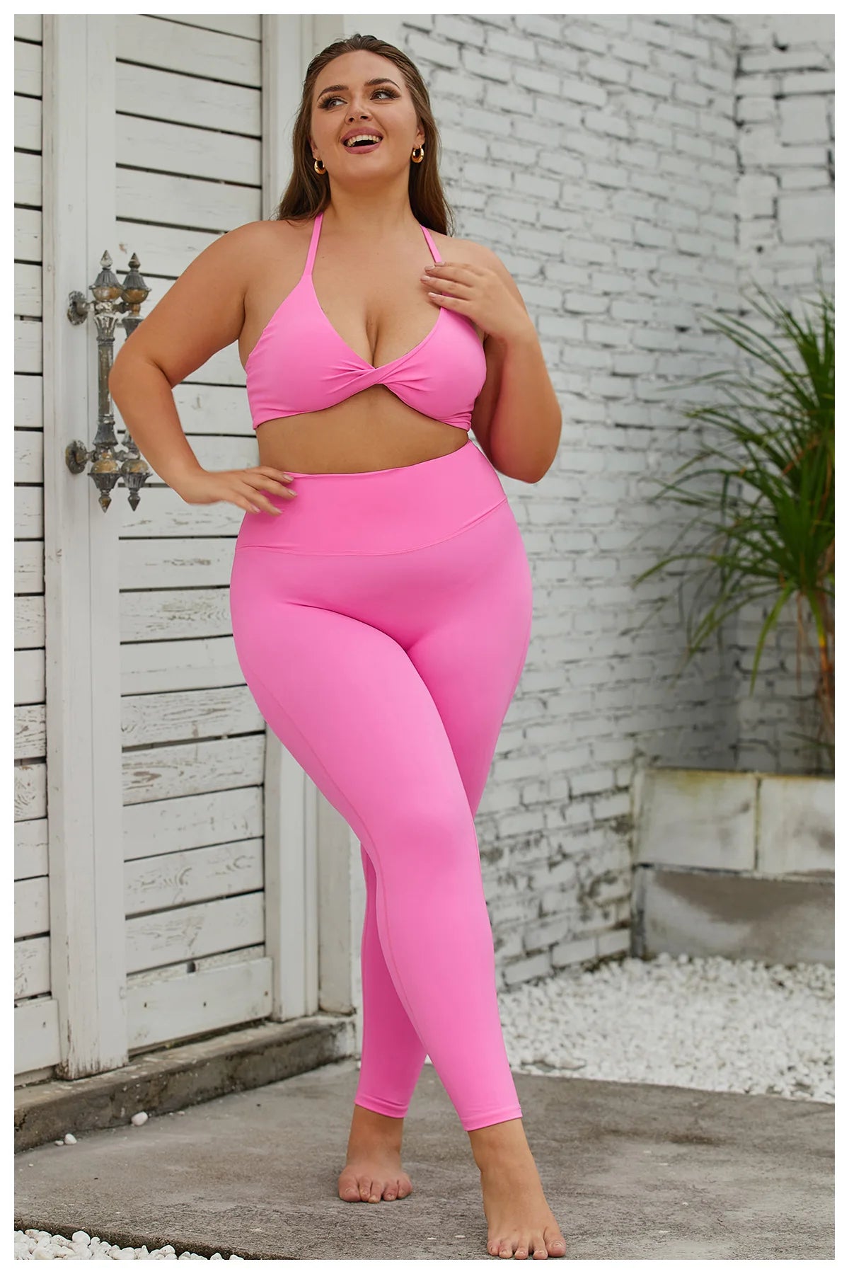 Women's Plus Size Yoga Set Sports Bra Activewear Outfit