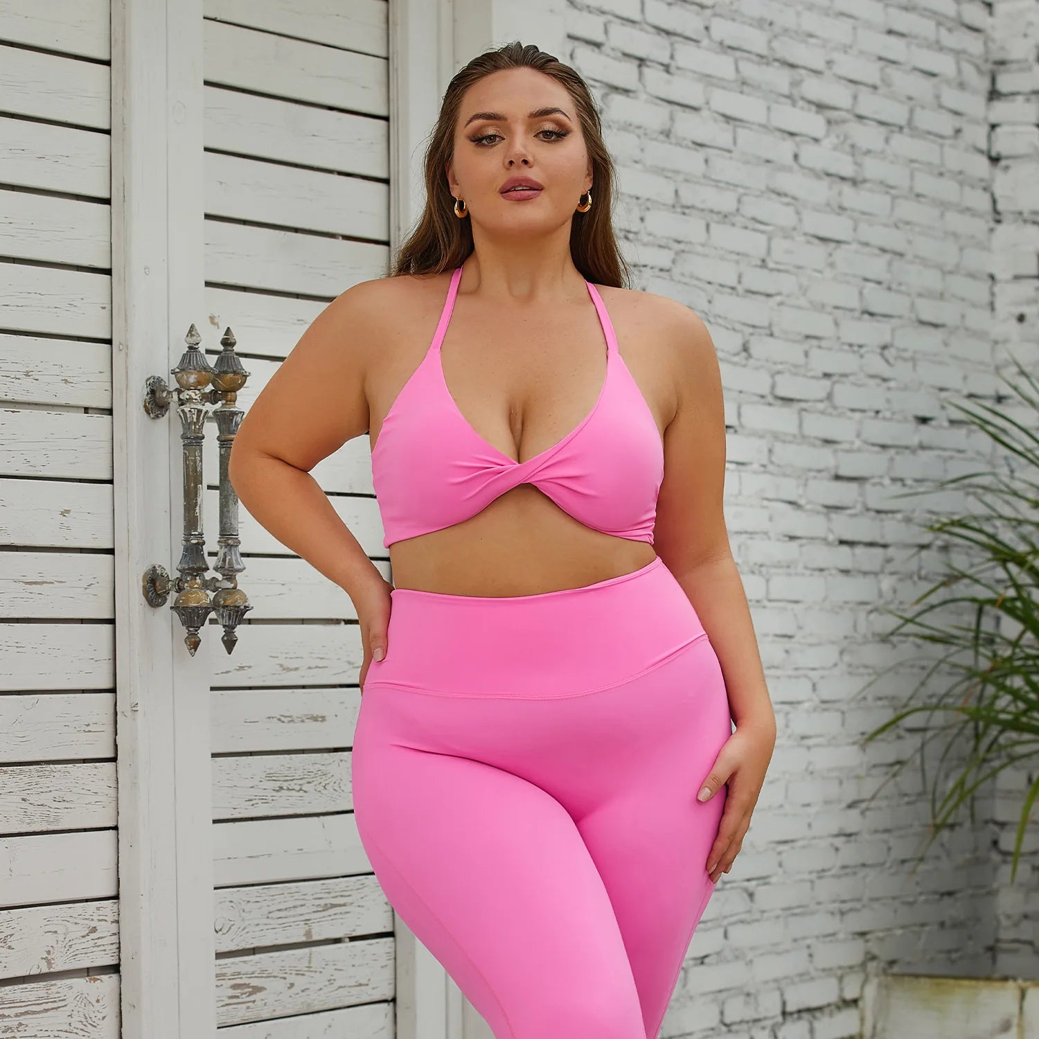Women's Plus Size Yoga Set Sports Bra Activewear Outfit