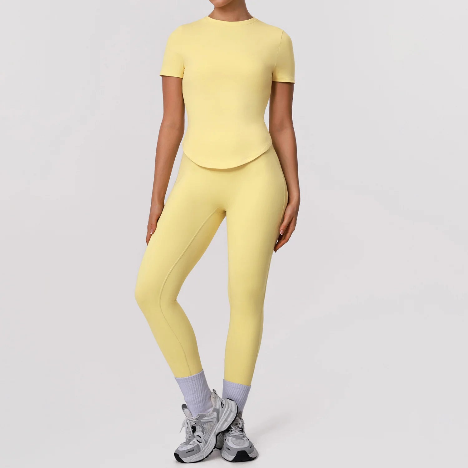Women's 4 Piece Yoga Set Flare Pants Activewear Outfit