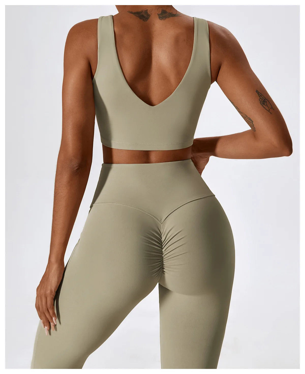 Women's Quick Dry Yoga Set Sports Bra and Leggings