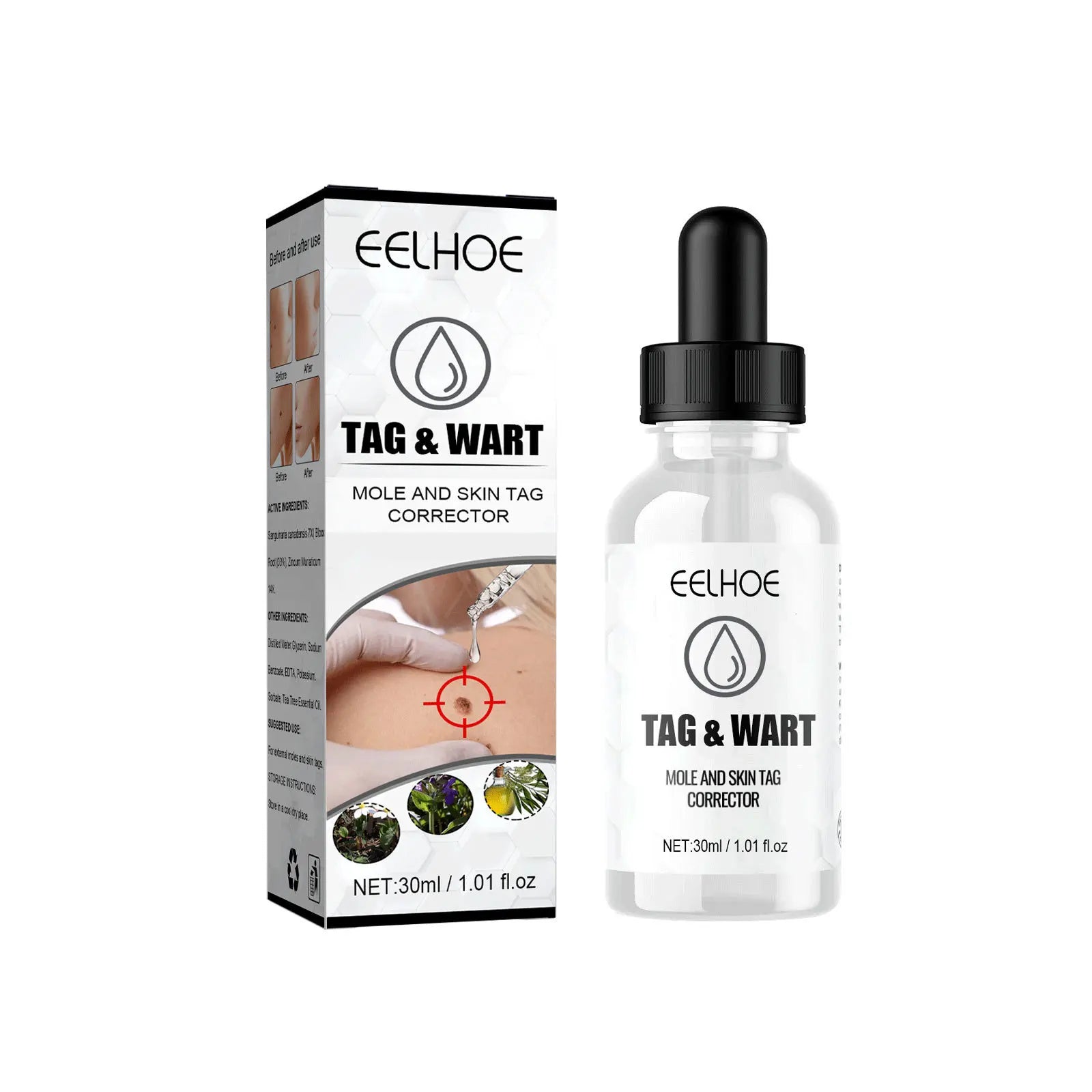 Eelhoe Skin Care Serum Effective Mole and Wart Remover Flesh Mole Plana Repair