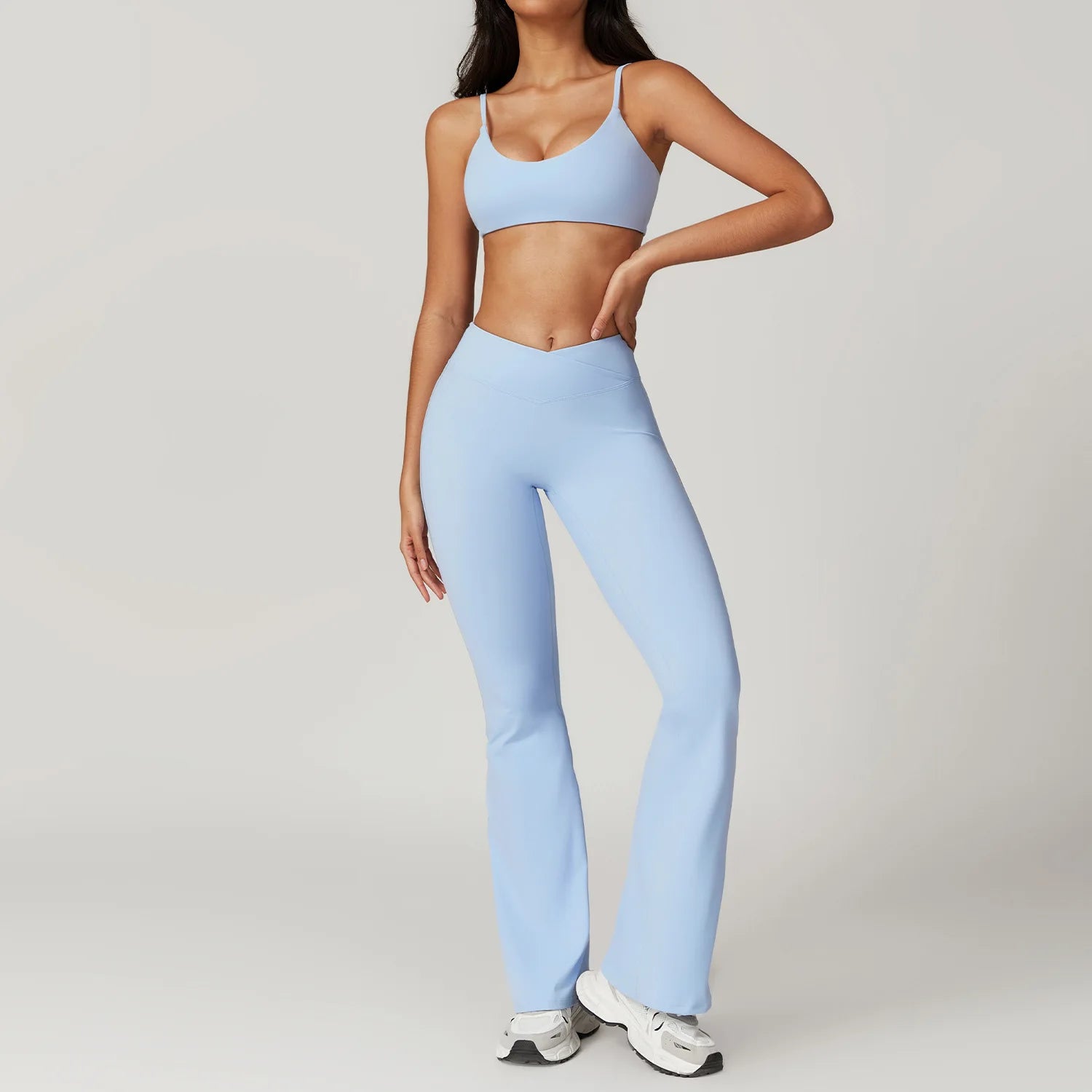 Women's Recycled Fabric Yoga Set Sports Bra and Leggings