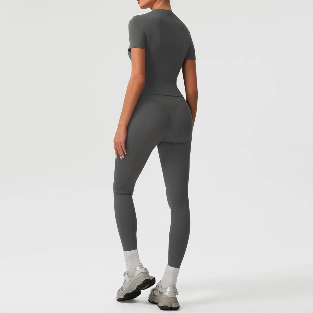 Women's 4 Piece Yoga Set Flare Pants Activewear Outfit