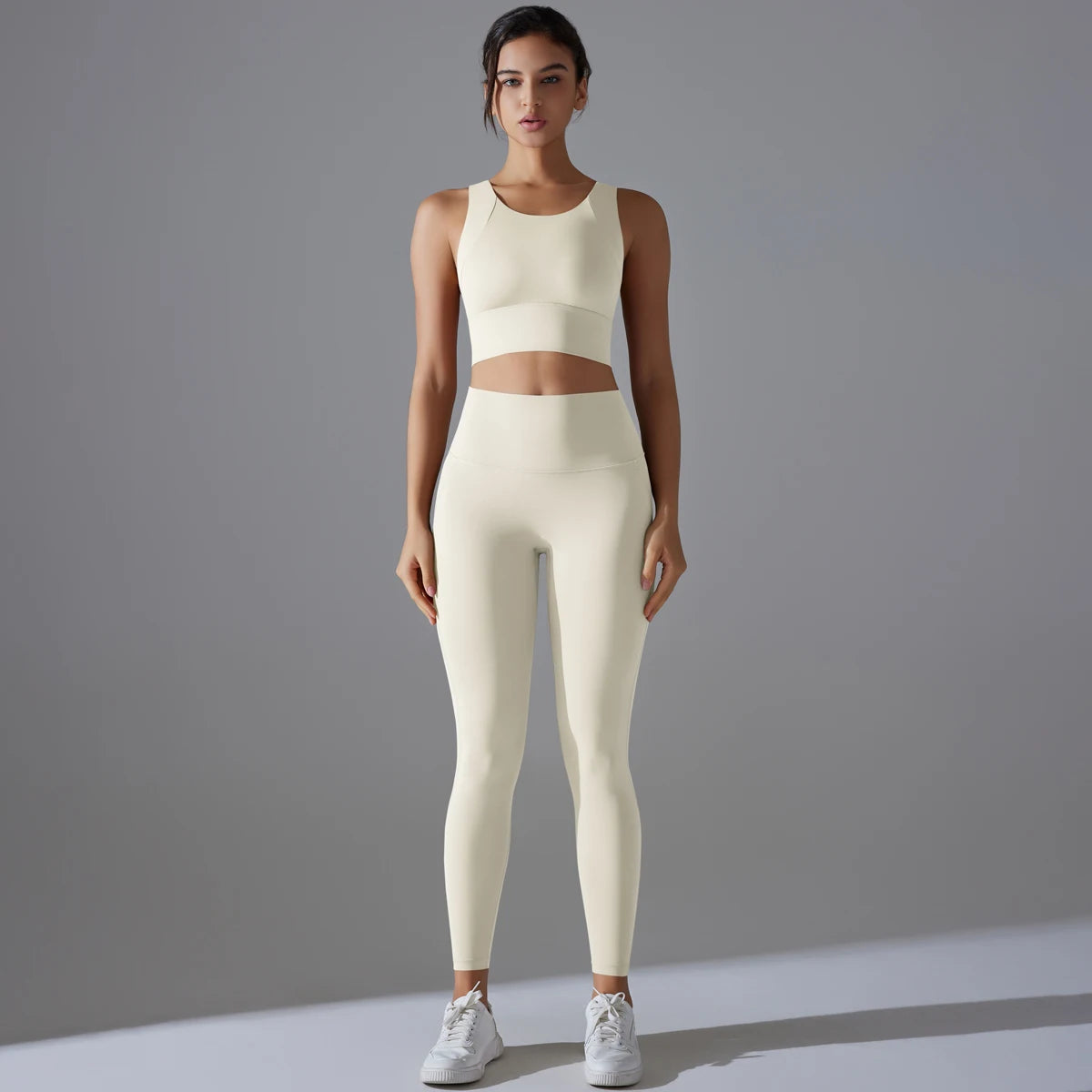 Women's High Waist Yoga Set Sports Bra and Leggings