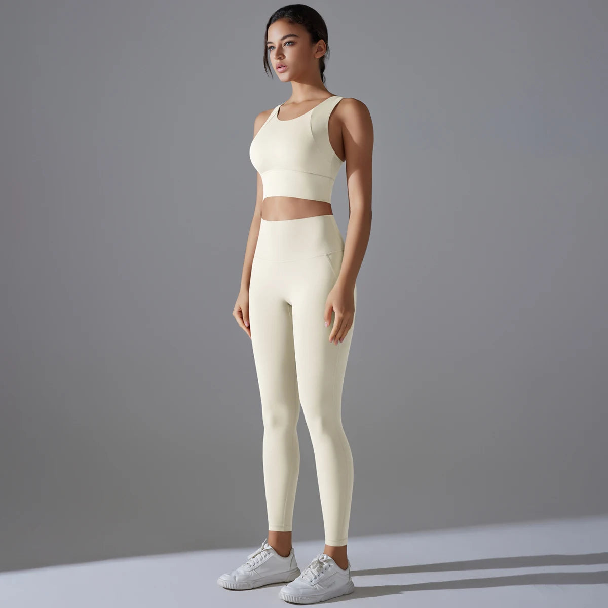 Women's High Waist Yoga Set Sports Bra and Leggings