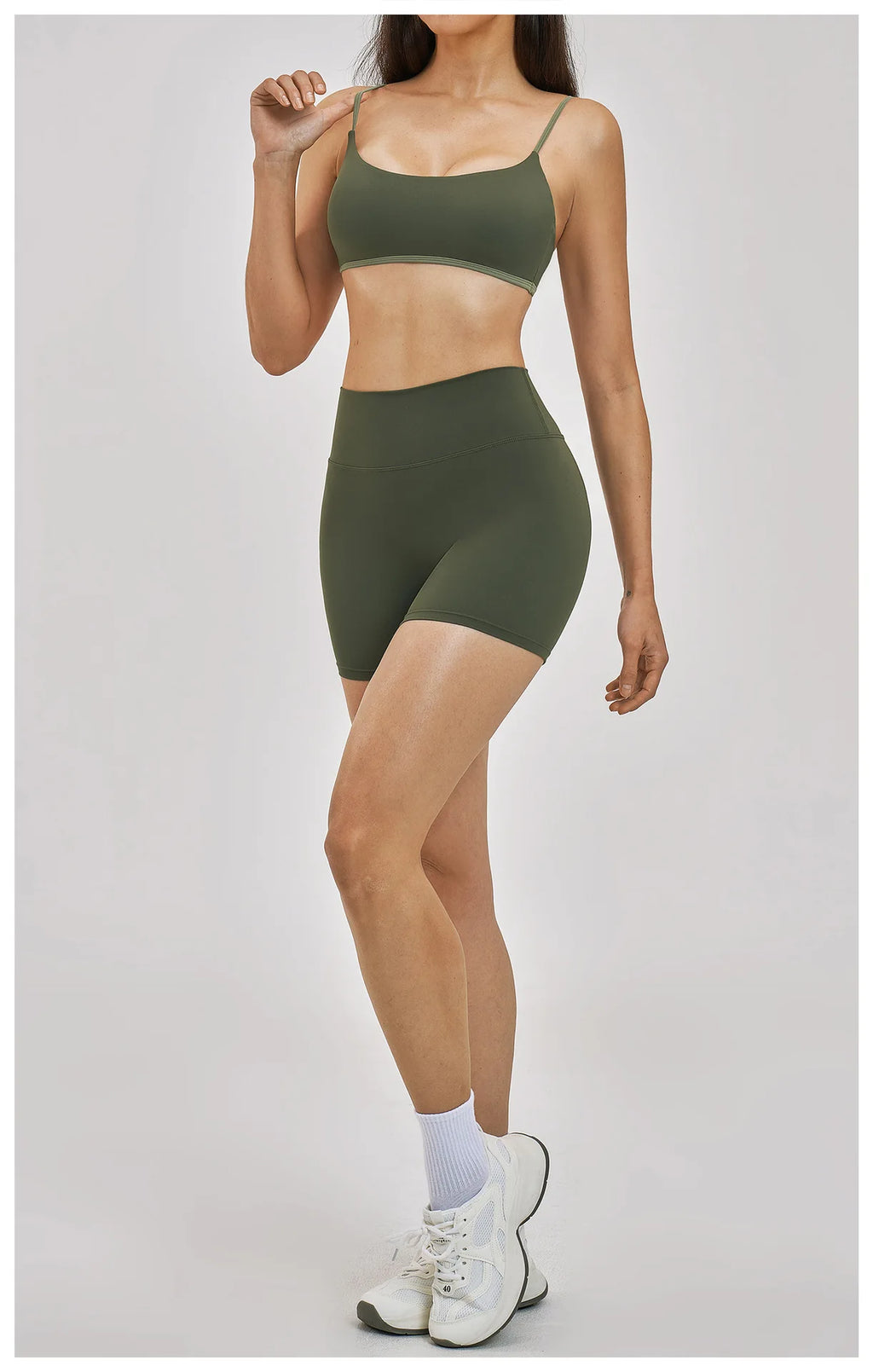 2 Piece Women's Activewear Set Quick Dry Yoga Shorts