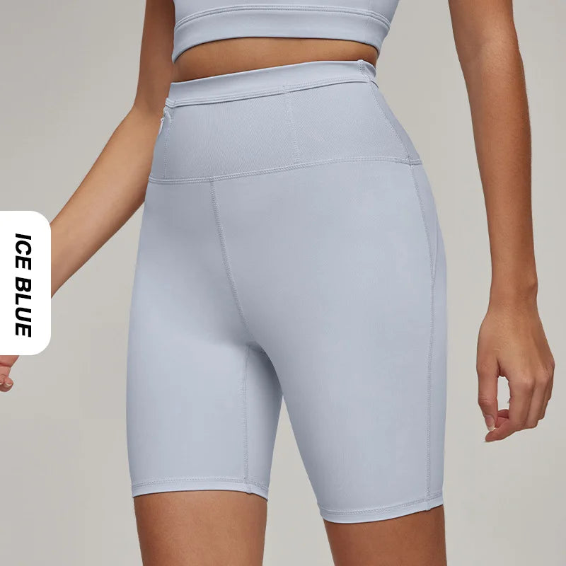 Women's Butt Lift Yoga Shorts with Zipper Pocket Activewear