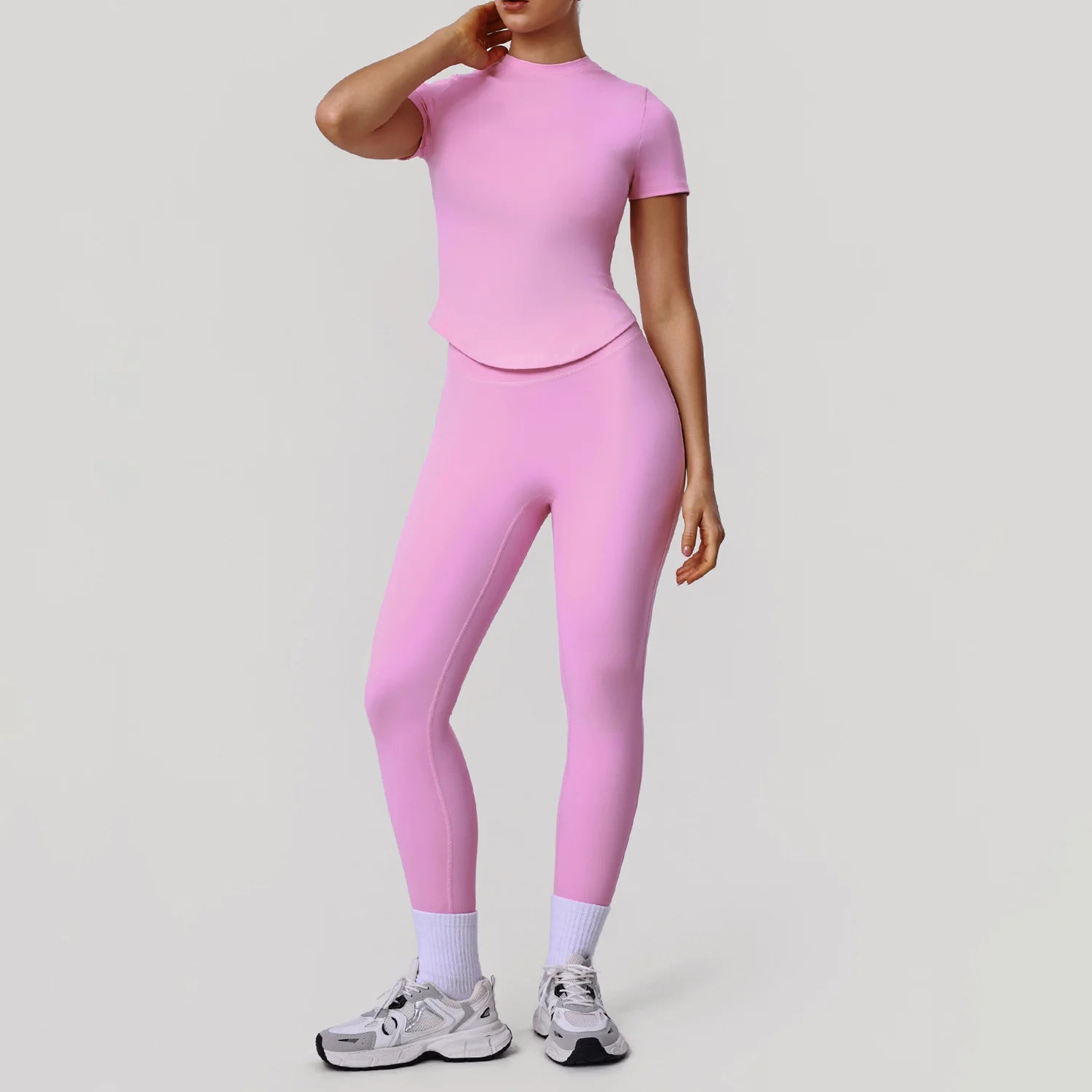 Women's 4 Piece Yoga Set Flare Pants Activewear Outfit