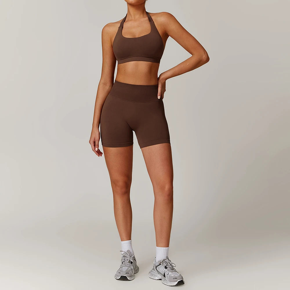 Women's Seamless Yoga Set Jacket and Leggings Activewear Outfit
