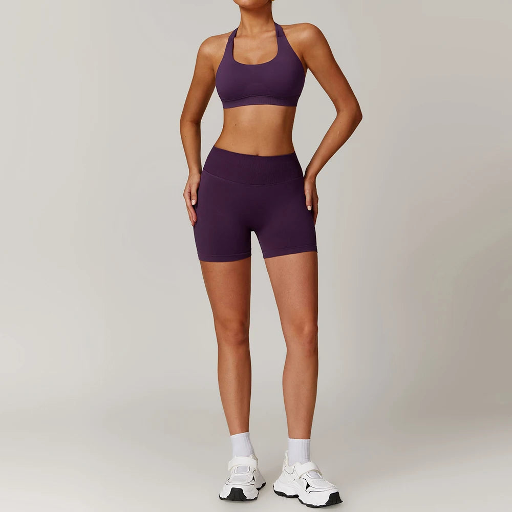 Women's Seamless Yoga Set Jacket and Leggings Activewear Outfit
