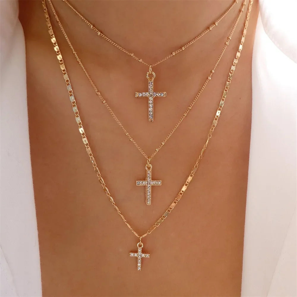 Vintage Gold Coin Chain Necklace