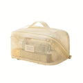 Women's Travel Cosmetic Bag Makeup Organizer with Zipper Closure