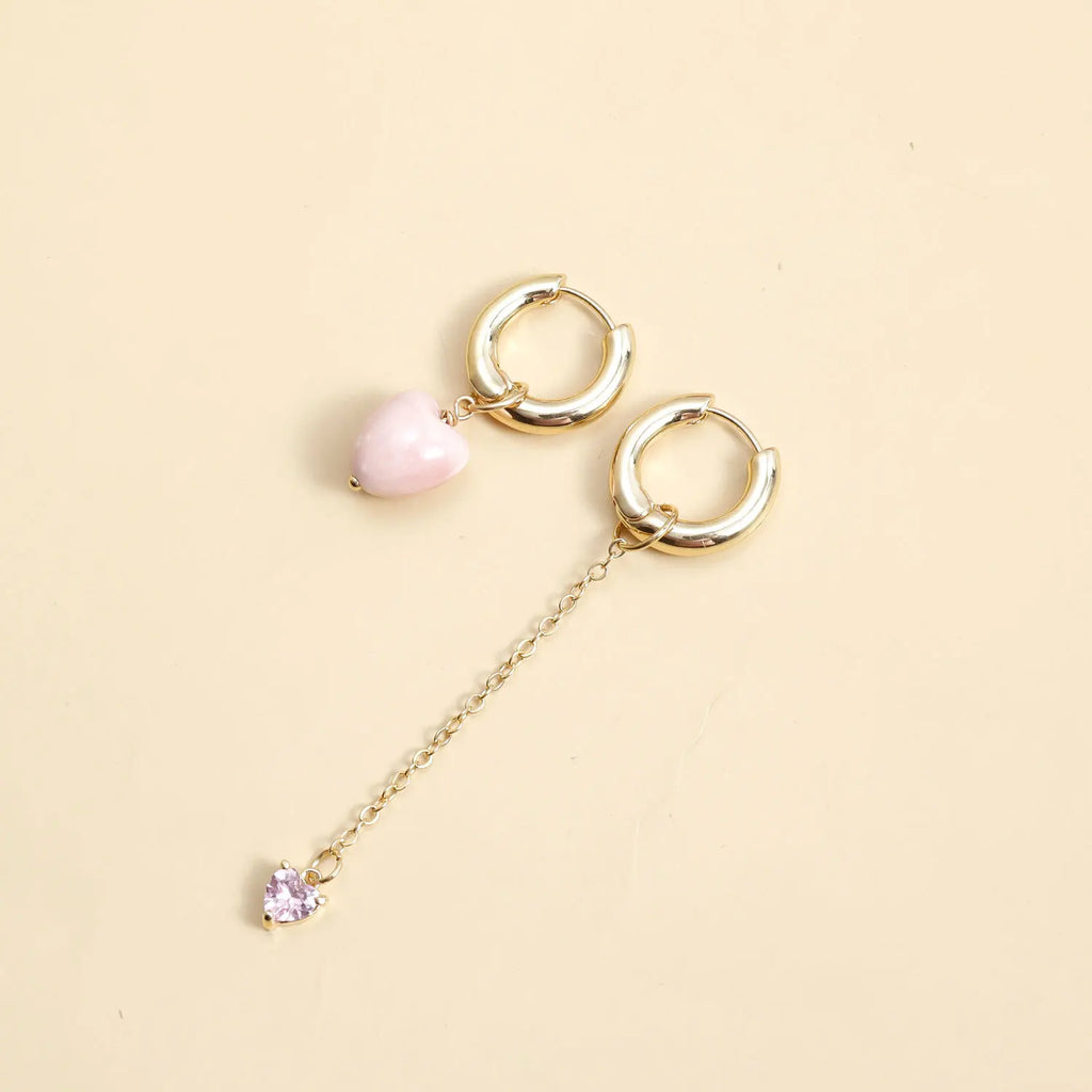 Heart Tassel Earrings for Women