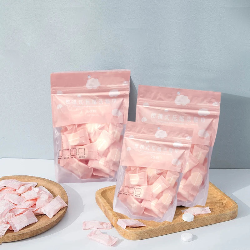 Portable Compressed Towels Disposable Face Cleansing Wipes for Travel