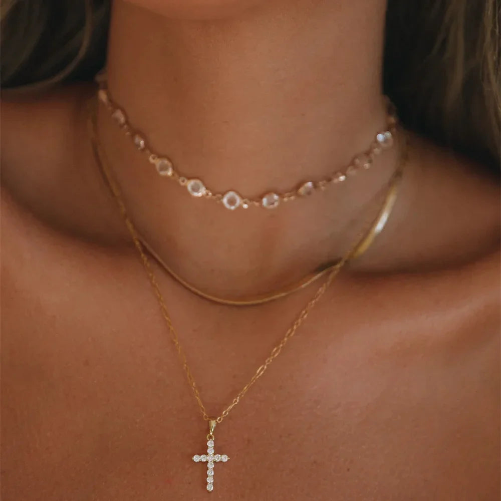 Vintage Gold Coin Chain Necklace