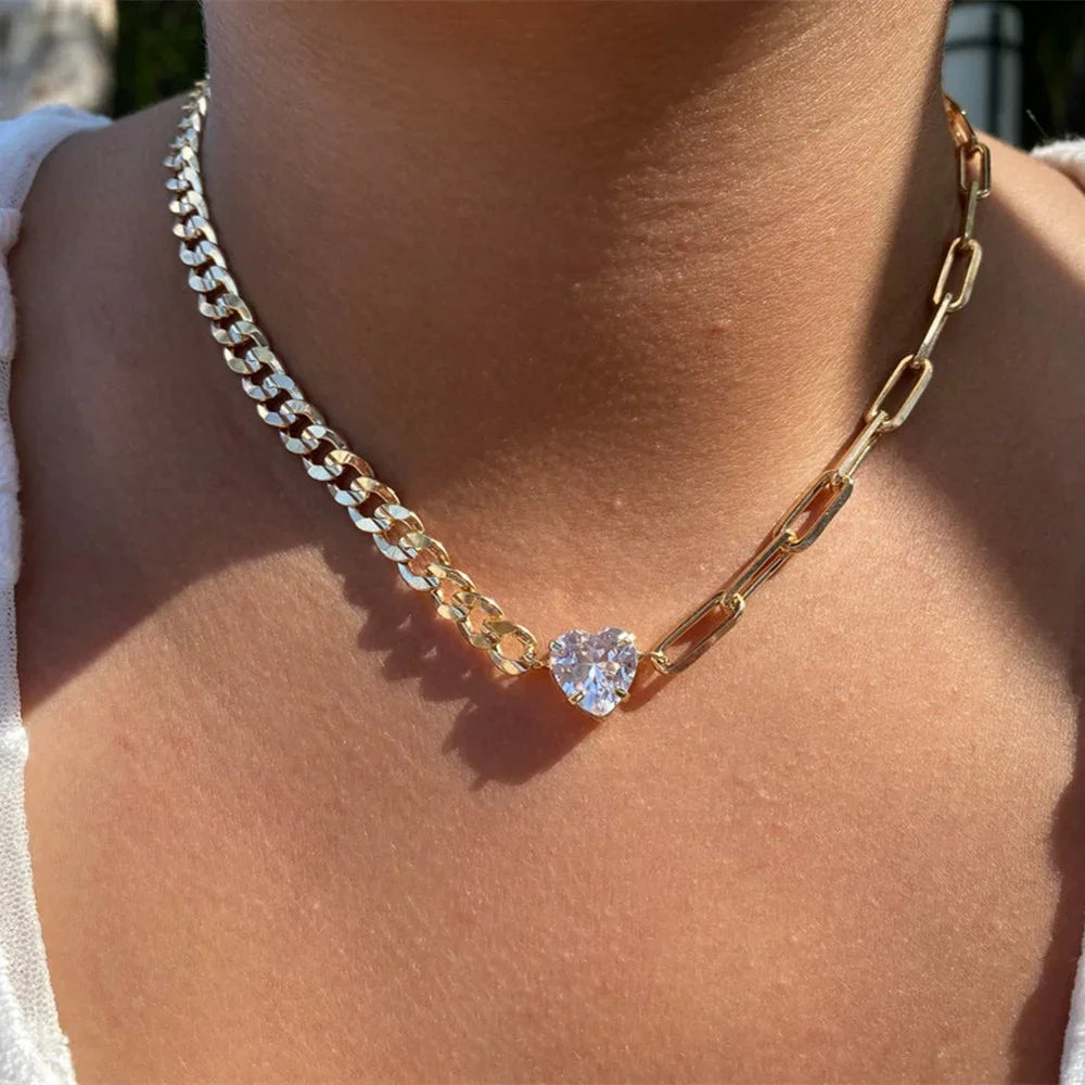 Vintage Gold Coin Chain Necklace