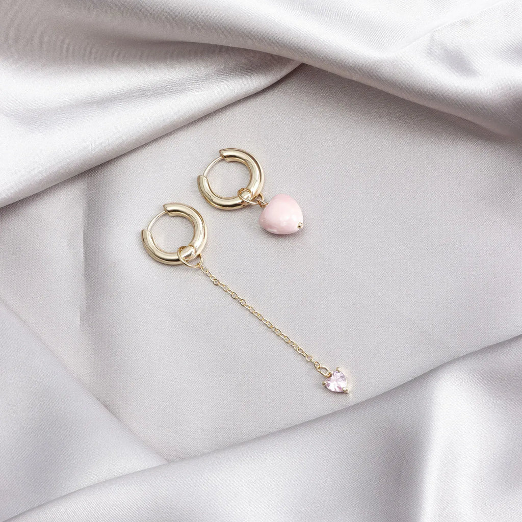 Heart Tassel Earrings for Women