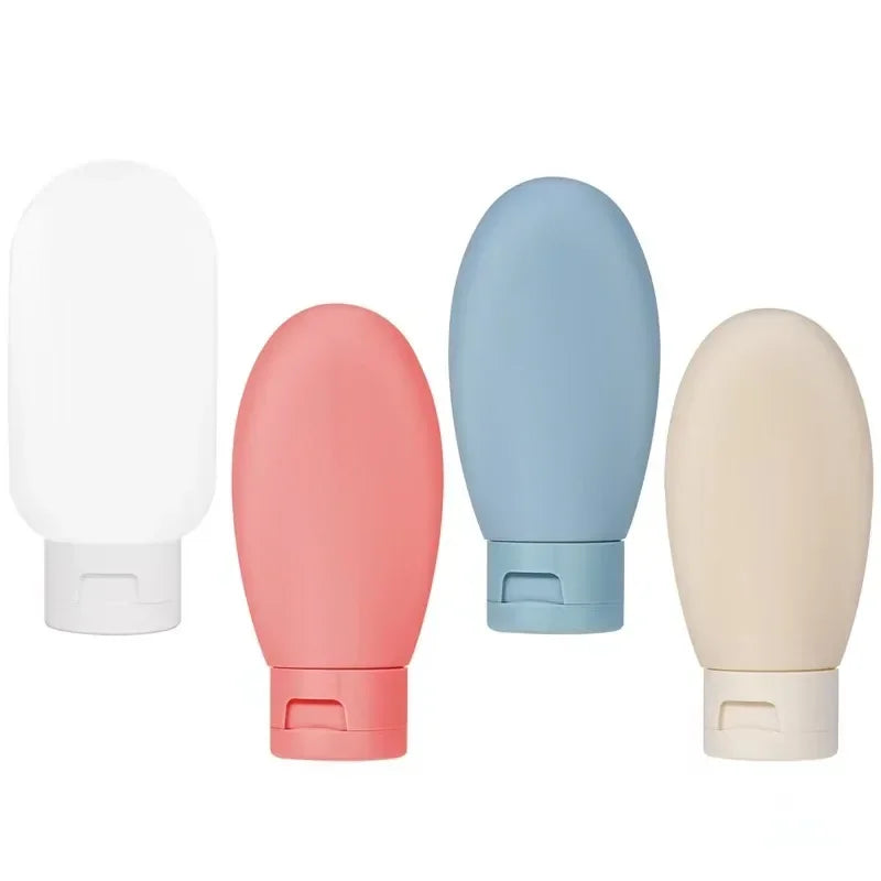 4 Piece Travel Bottle Set Refillable Cosmetic Containers for Toiletries