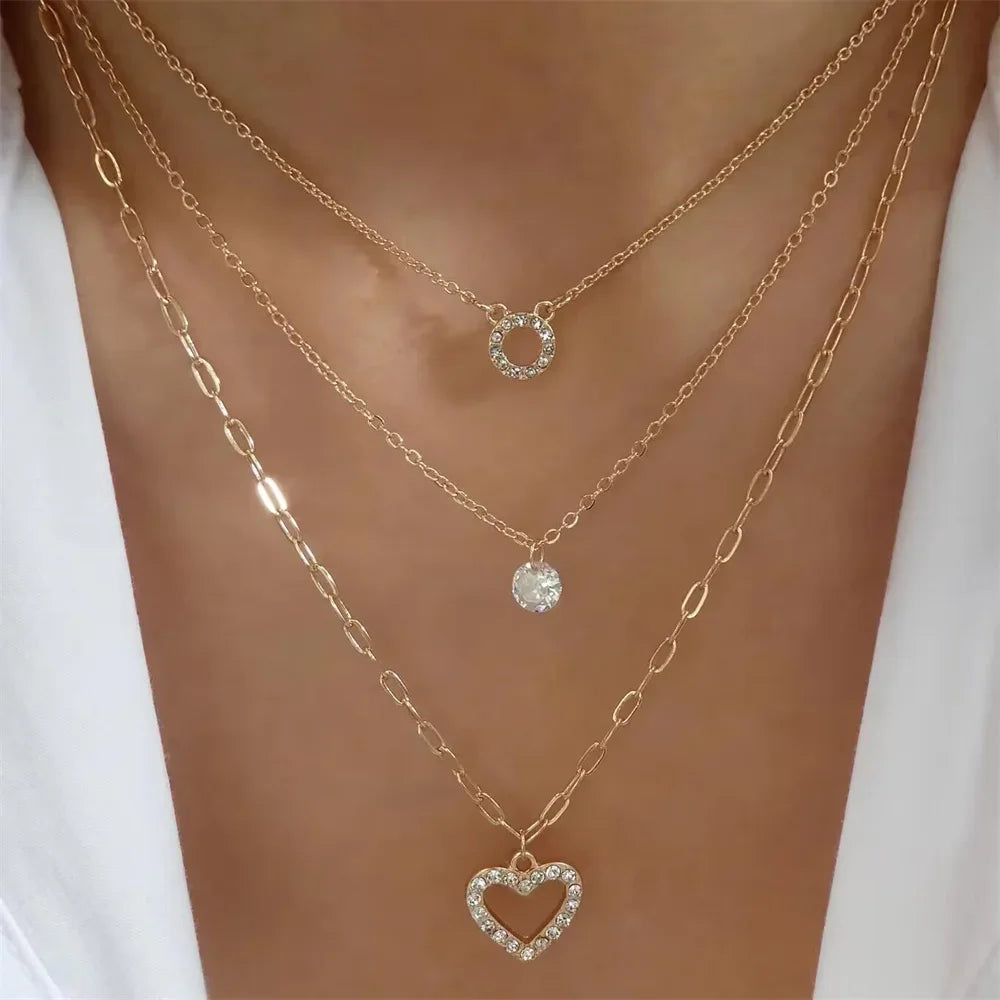 Vintage Gold Coin Chain Necklace