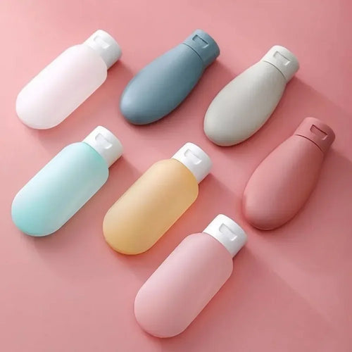 4 Piece Travel Bottle Set Refillable Cosmetic Containers for Toiletries