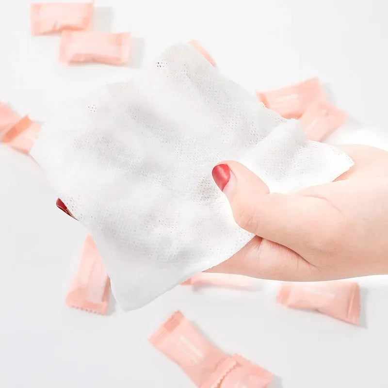 Portable Compressed Towels Disposable Face Cleansing Wipes for Travel